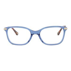 Chloé Womens Square/Rectangle Blue Gold Transparent Fashion Designer Eyewear